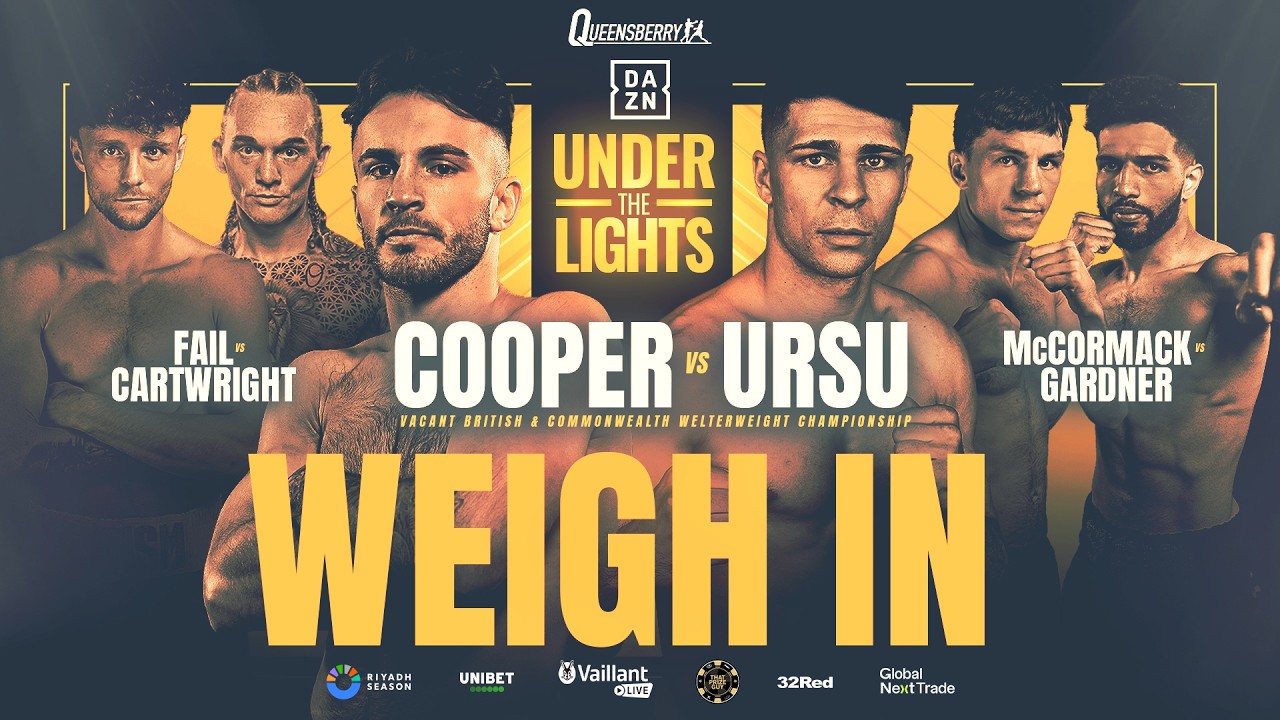 LIVE Weigh-In | Owen Cooper vs Constantin Ursu | Under the Lights ⚡️