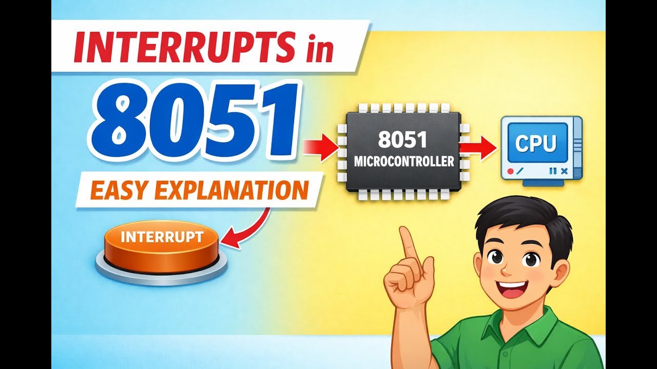 Interrupts in 8051 Microcontroller | Full Explanation with Example