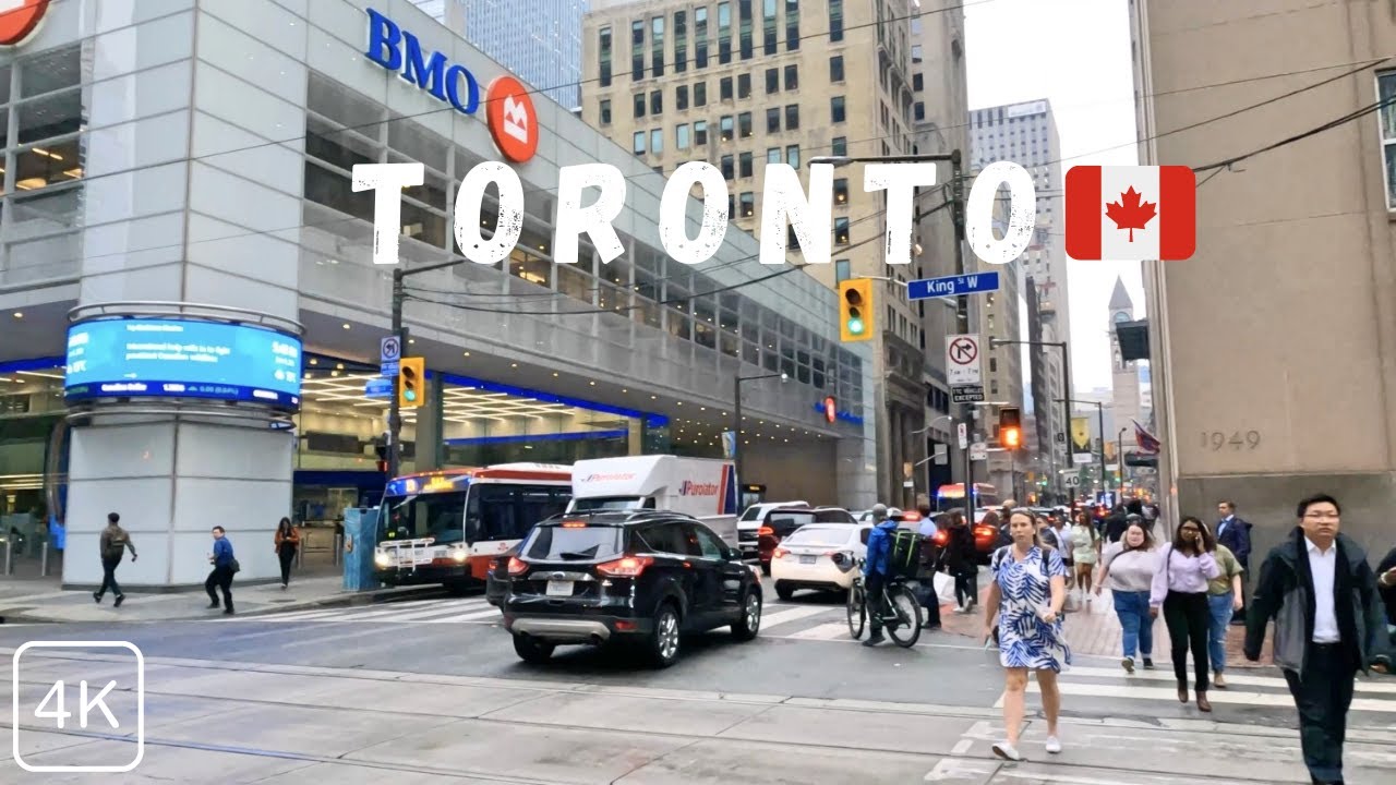 Walking in 🇨🇦Toronto Bay street | 4K