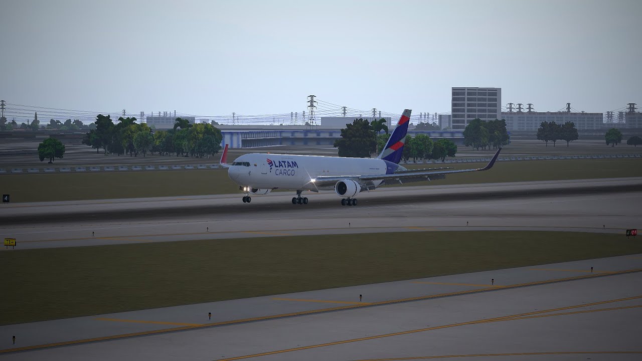 [X-Plane 11] Landing in Miami // KMIA //  B767-F // RWY09 // VATSIM //LATAM CARGO