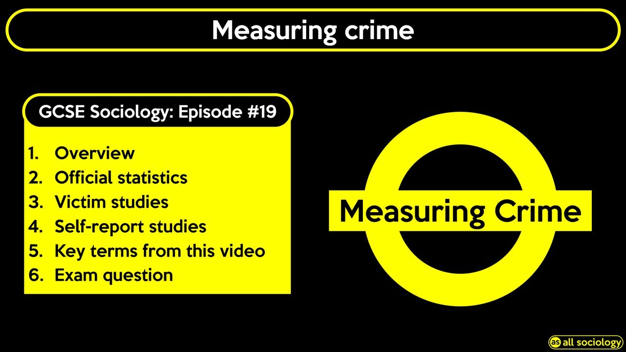 GCSE Sociology Revision - Measuring Crime (Episode 19)