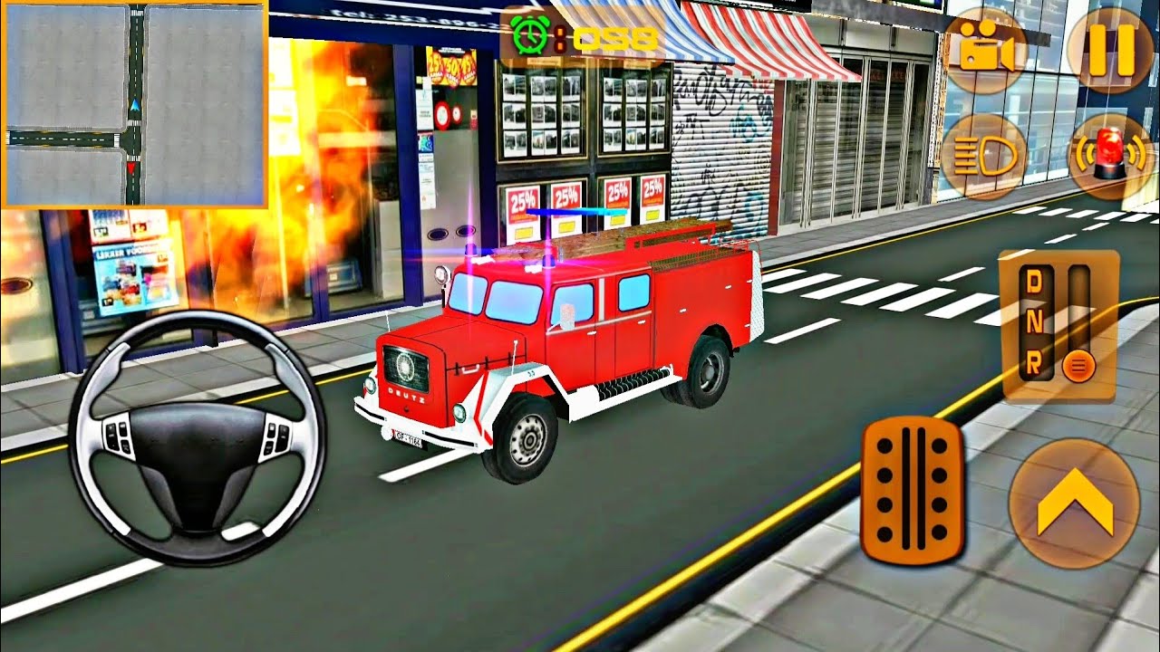 City Fire Truck driving game | Fire Rescue mission Android game play | Fire fighter Truck game...