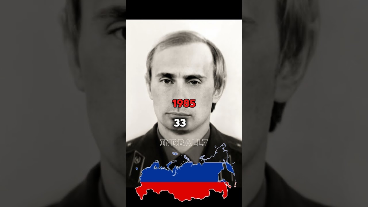 Evolution of Vladimir Putin #shortfeed #history#viral#edit#russia