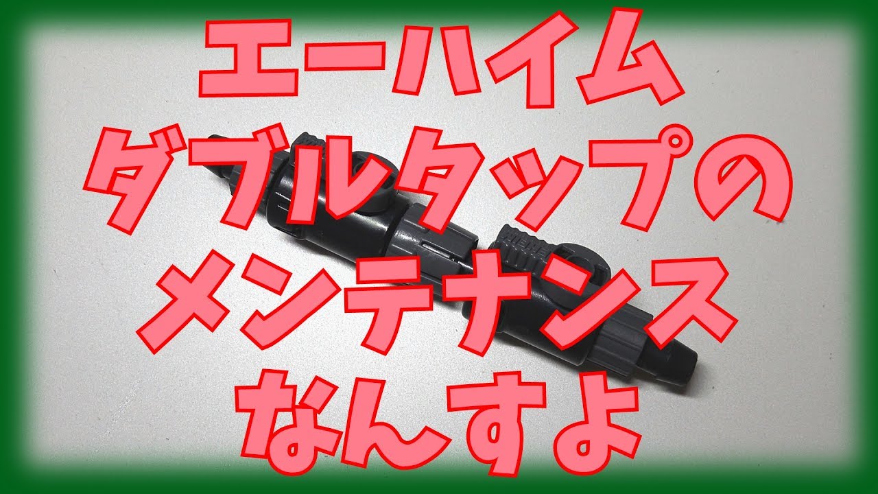 エーハイムのダブルタップを分解メンテしてみた！