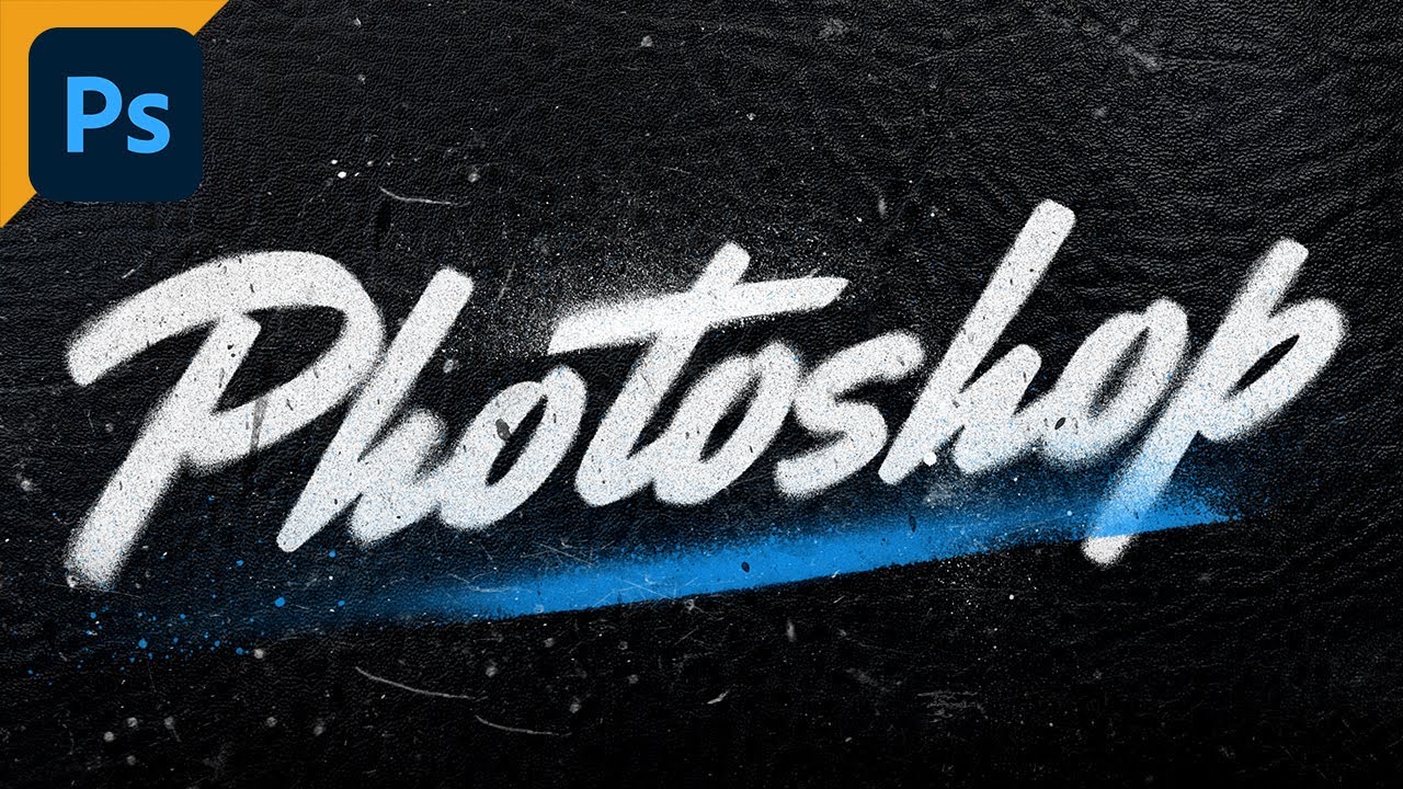EFEITO TEXTO PINTADO EM SPRAY NO PHOTOSHOP