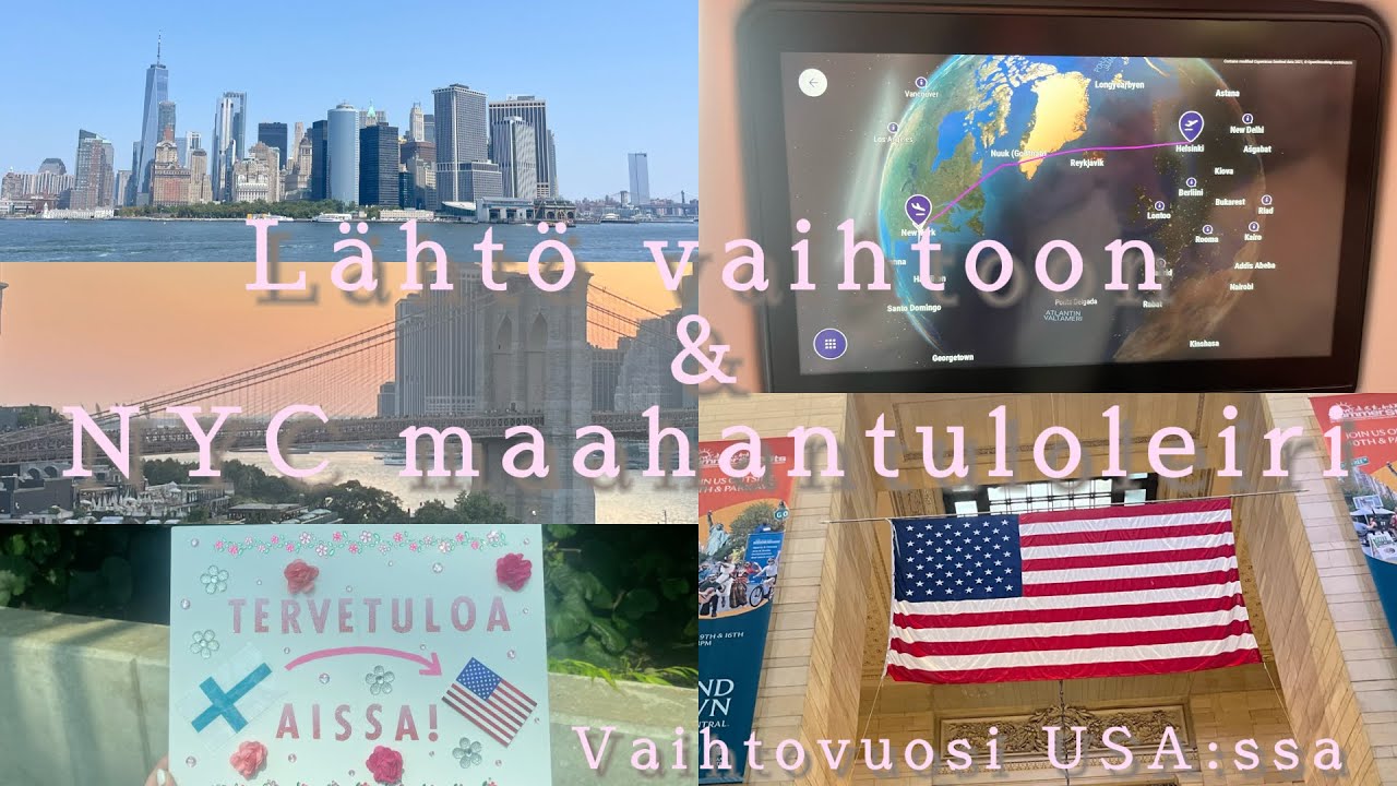 L&auml;ht&ouml; vaihtoon & NYC maahantuloleiri l Vaihtovuosi USA:ssa