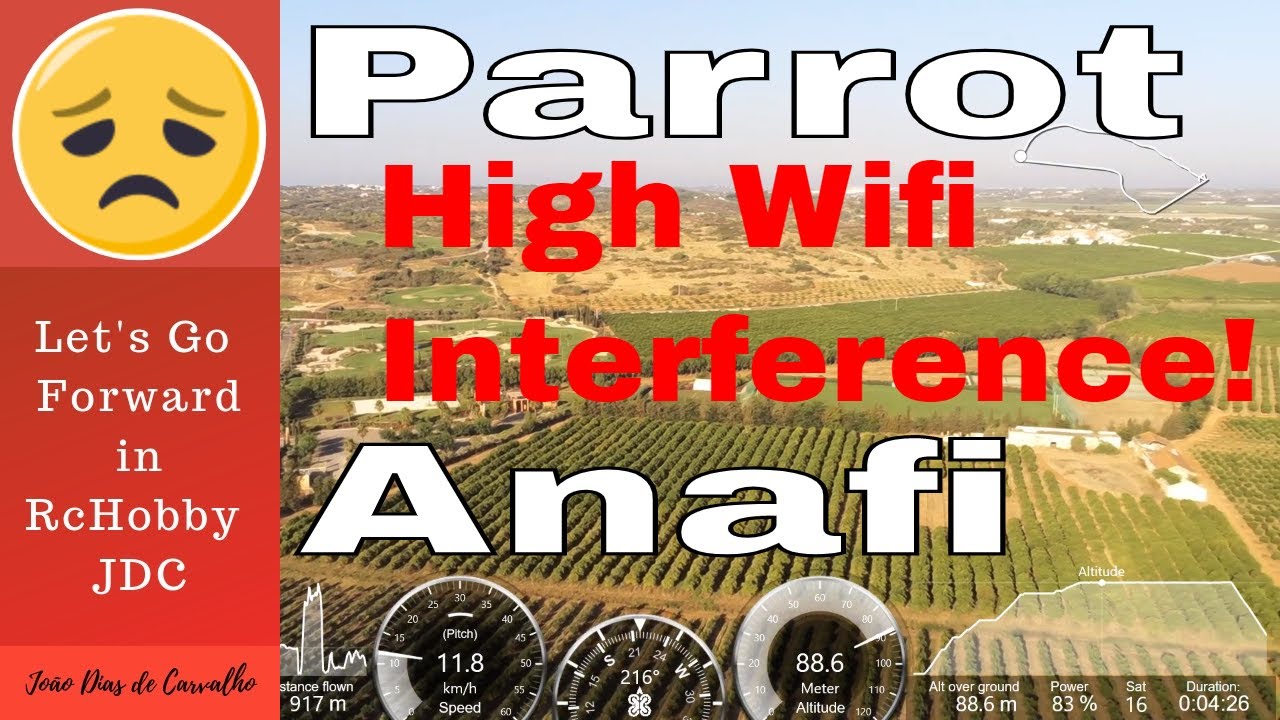 Parrot Anafi range test with high Wifi Interference - Algarve, Portugal - Great Beginner Drone 2019