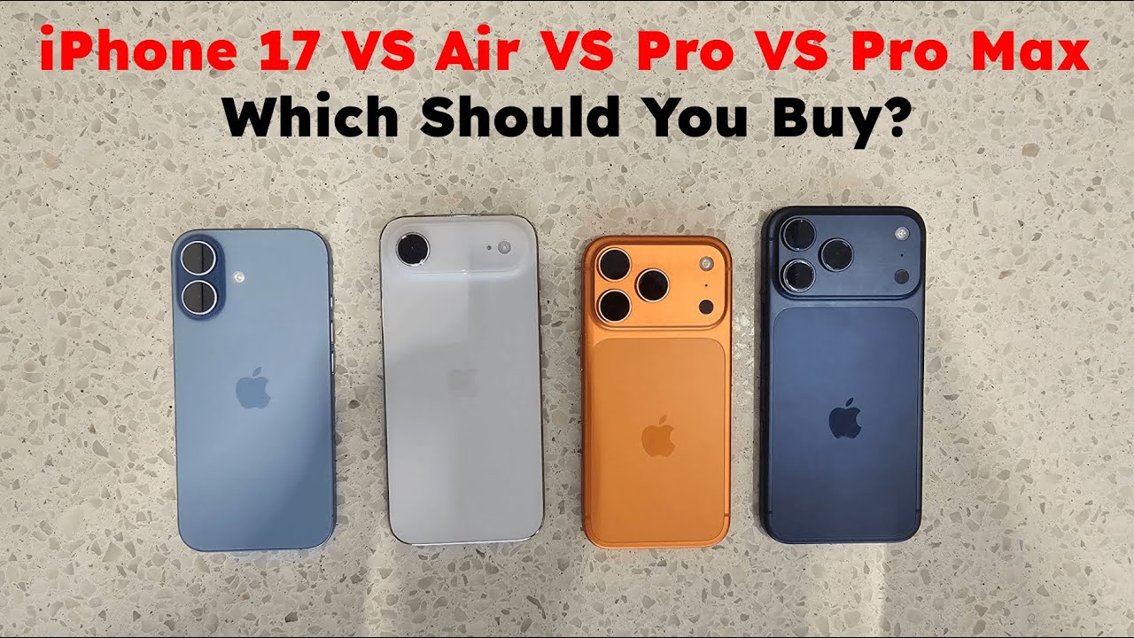 Сравнение iPhone 17, Air, 17 Pro и 17 Pro Max: какой смартфон выбрать?