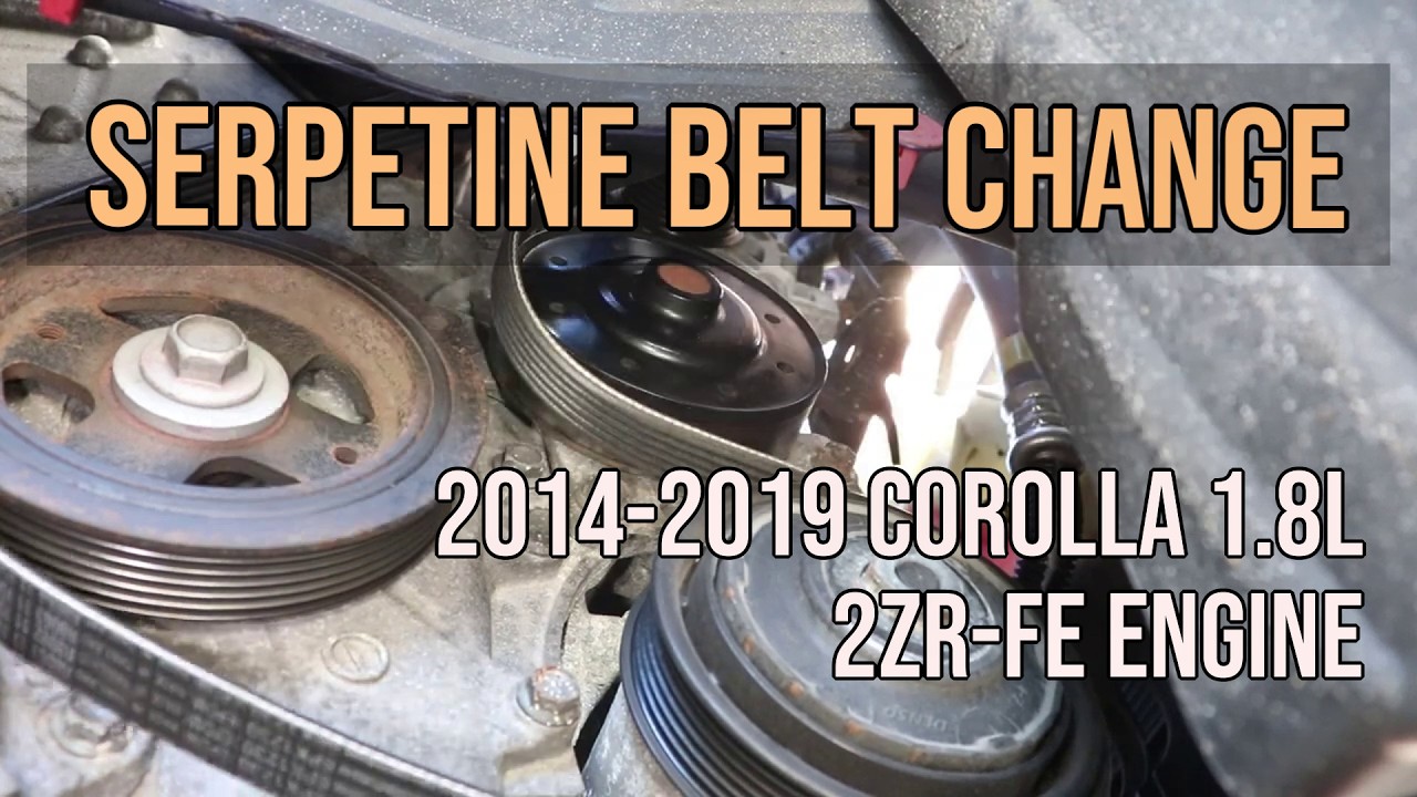Замена ремня ГРМ, двигатель Toyota Corolla 1.8L 2ZR-FE 2014-2019 гг. 2015, 2016, 2017, 2018, 2019...