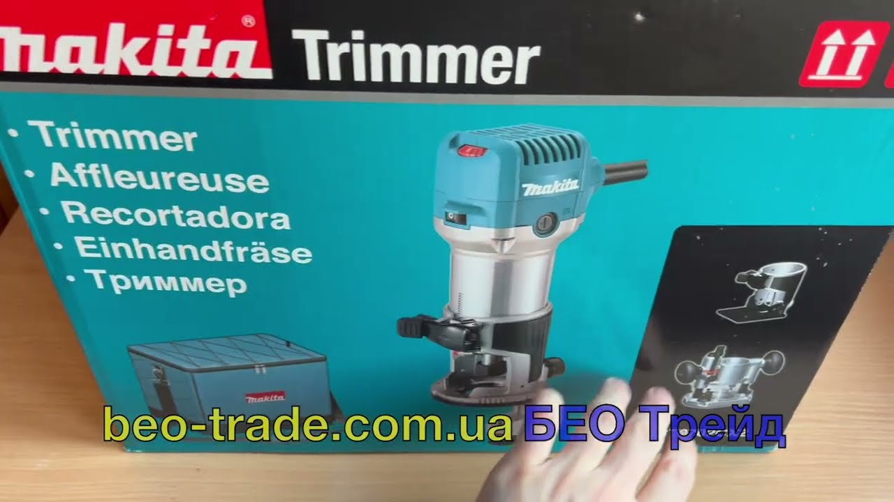 ✅ Makita RT0702CX2 - професійний кромковий фрезер з дуже щедрим набором аксесуарів та сумкою