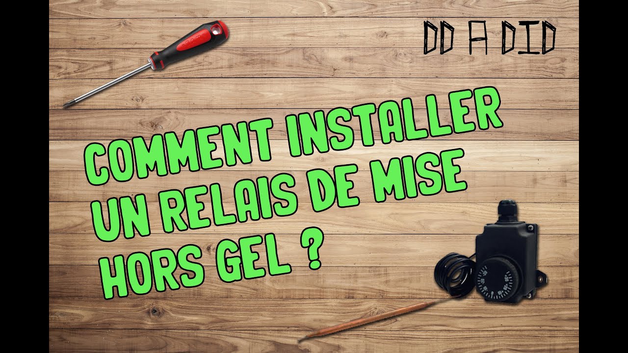 DDADID : Comment Installer un Relais de Mise Hors Gel pour Piscine