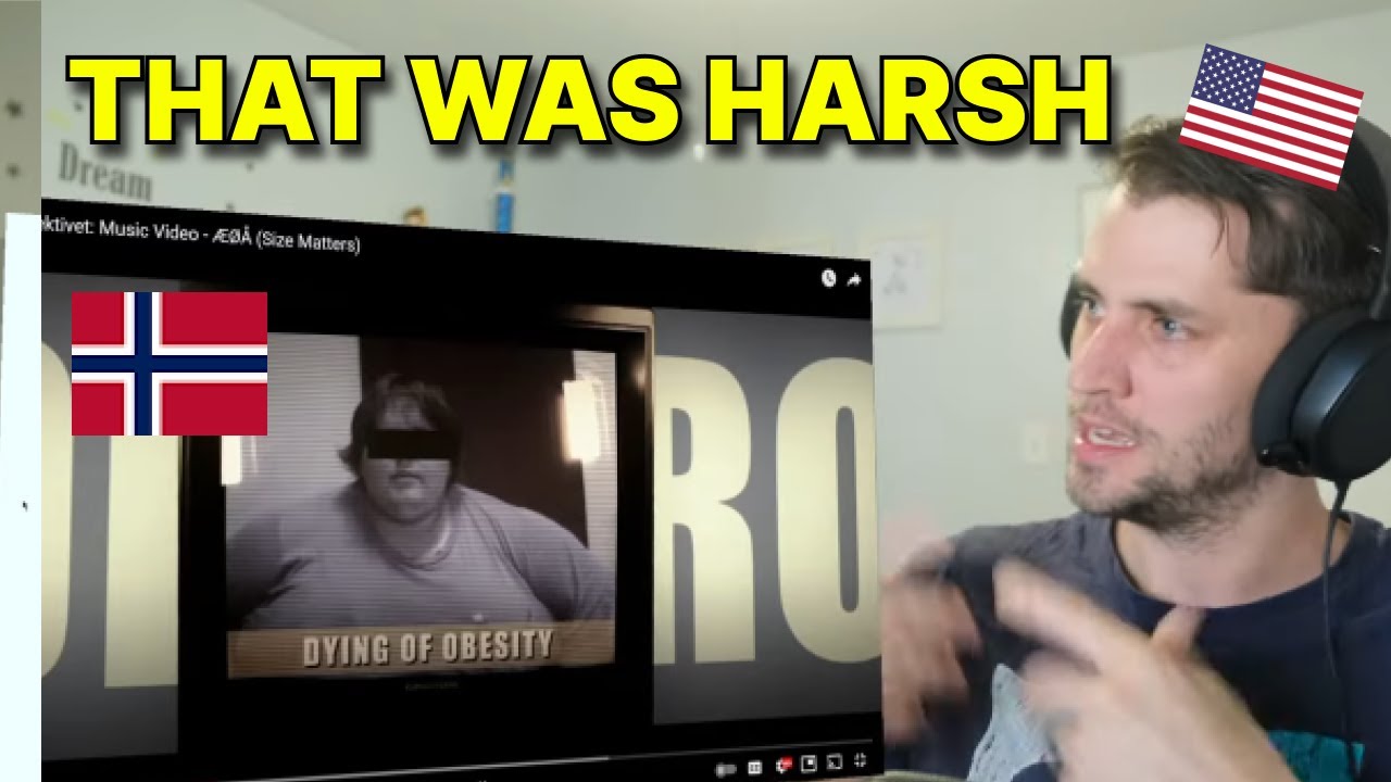American reacts to 'Kollektivet: Music Video - ÆØÅ (Size Matters)'