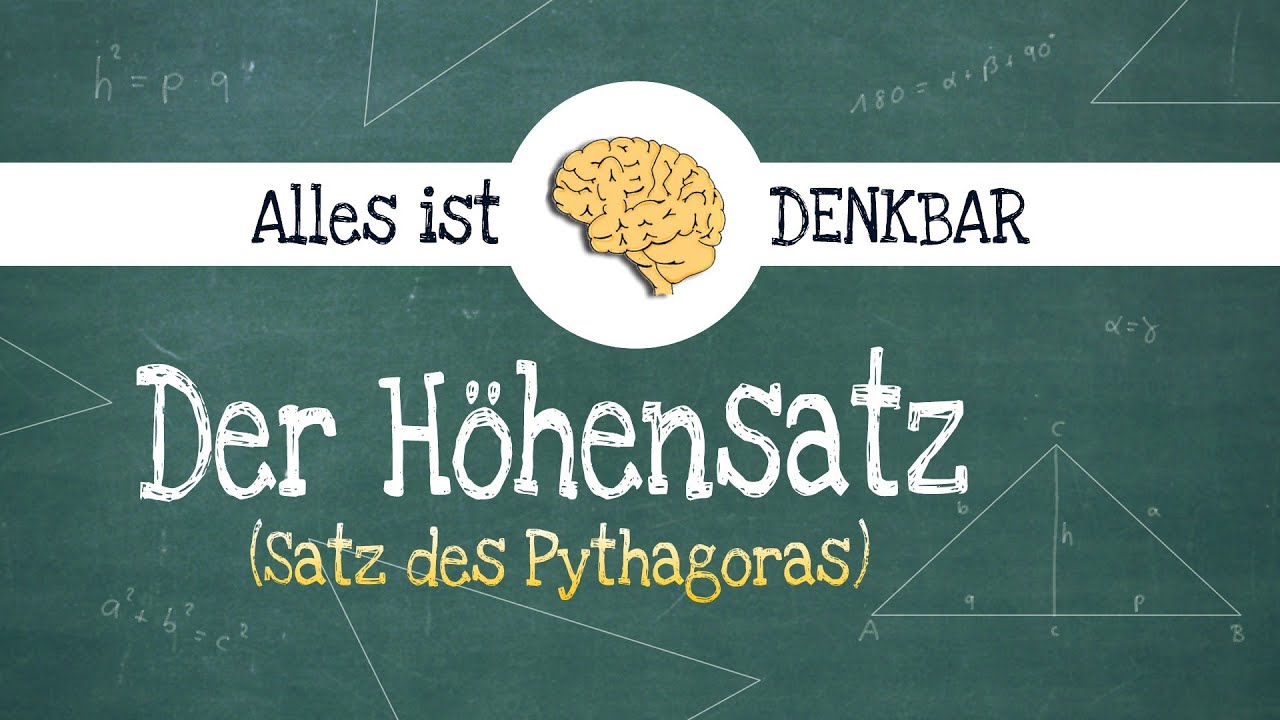 Der Höhensatz - Herleitung durch Pythagoras
