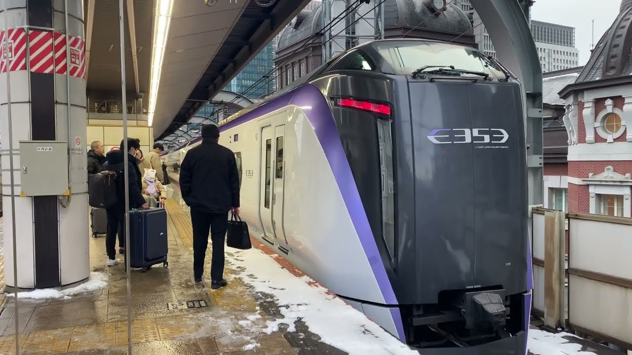 【東京駅】E353系S211編成+S115編成中央線特急あずさ41号松本行き入線