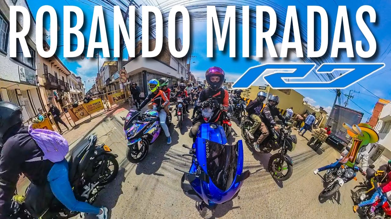ROBANDO MIRADAS EN MI MOTO | ASÍ REACCIONARON  A LA R7 😱 #yamahar7 #motos #bikers #yamaha #r15v4