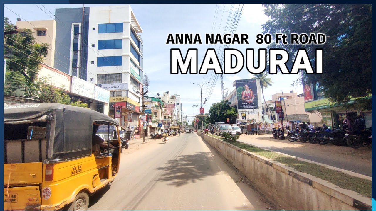 Madurai Anna Nagar KK Nagar 80 ft Road Drive | Vandiyur Lake view Road | Madurai City Roads
