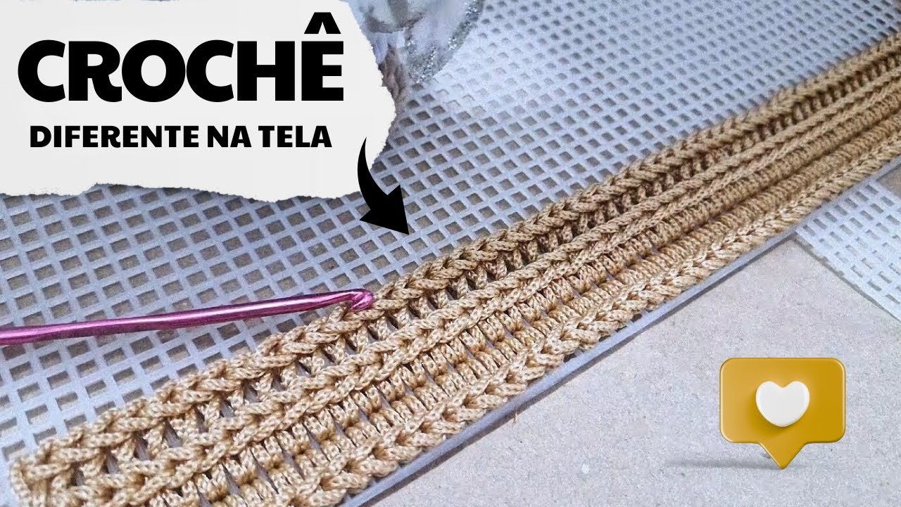 CROCHÊ diferente na TELA #tutorial #facil