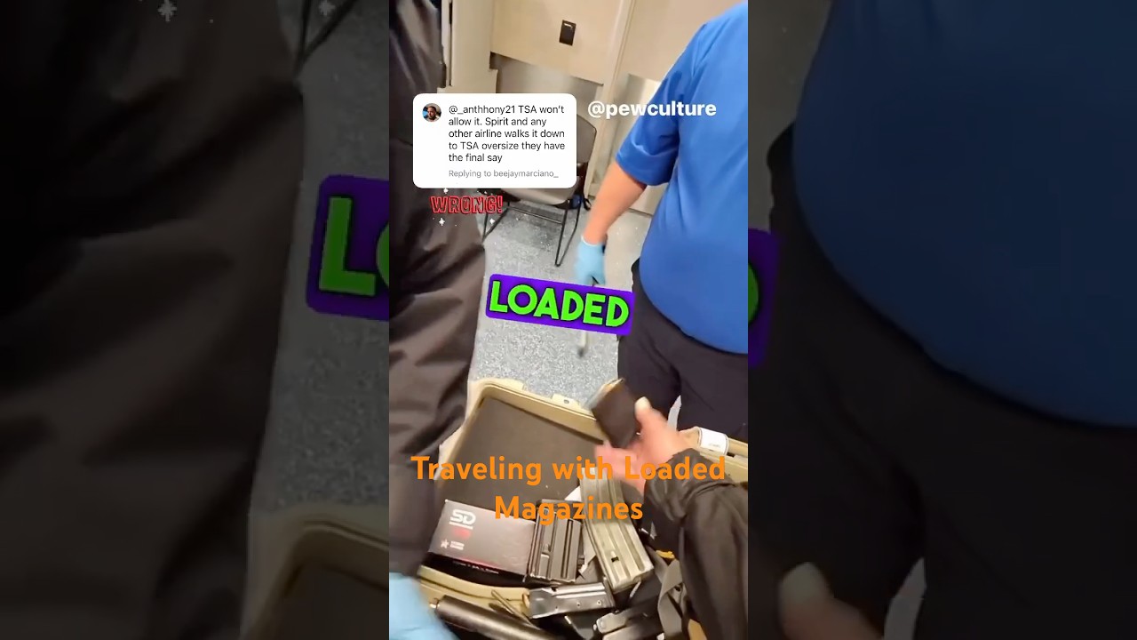 Pew Culture | traveling with loaded magazines.
