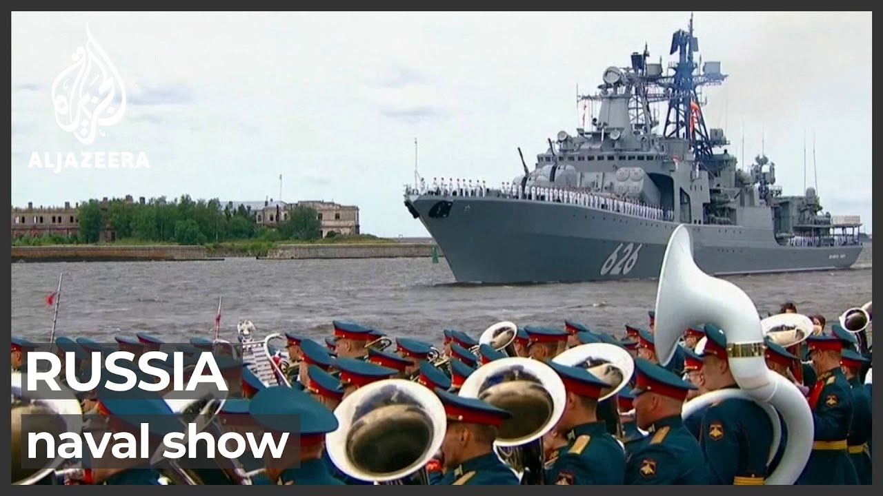 Russia holds annual show of naval prowess
