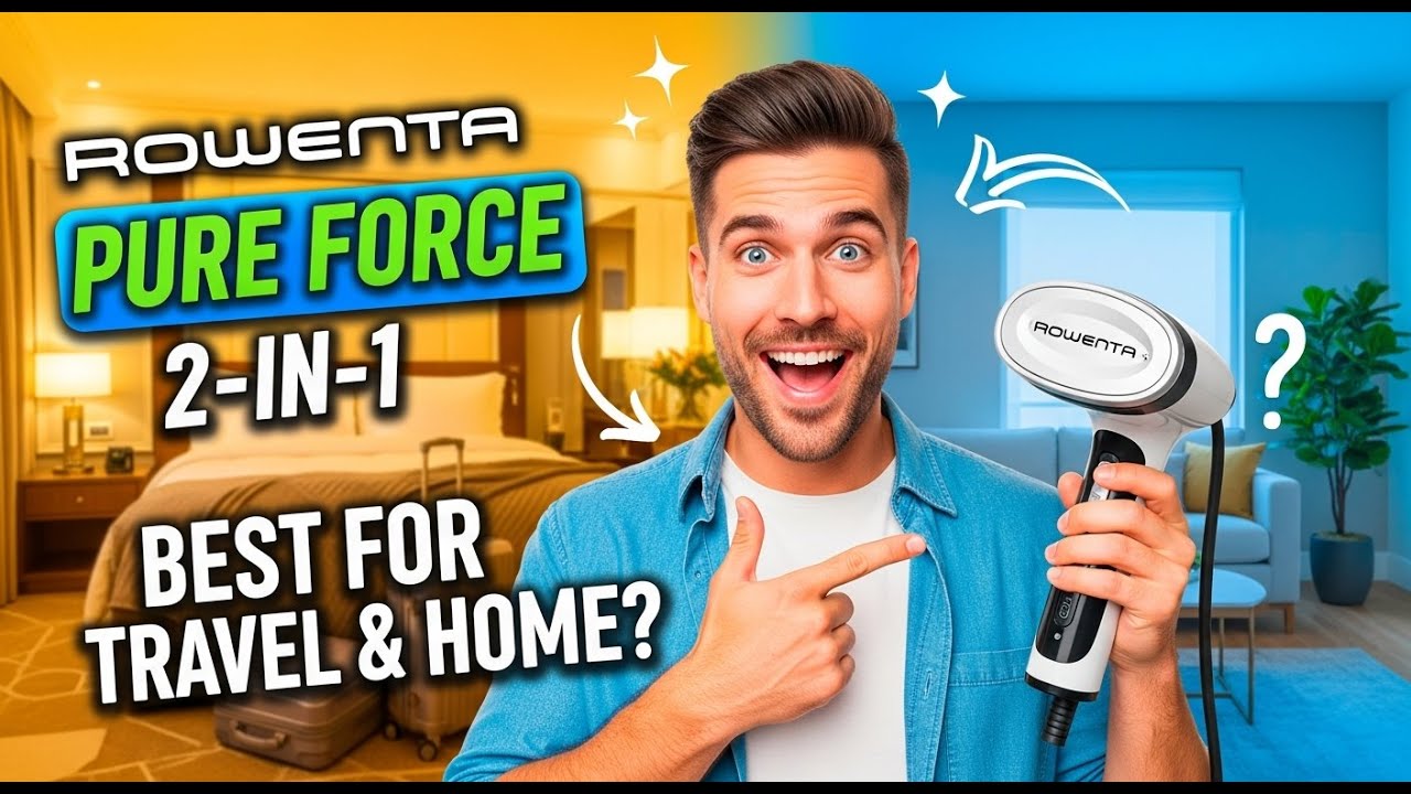 Rowenta Pure Force 2 in 1 Steamer & Iron Review – Powerful & Compact
