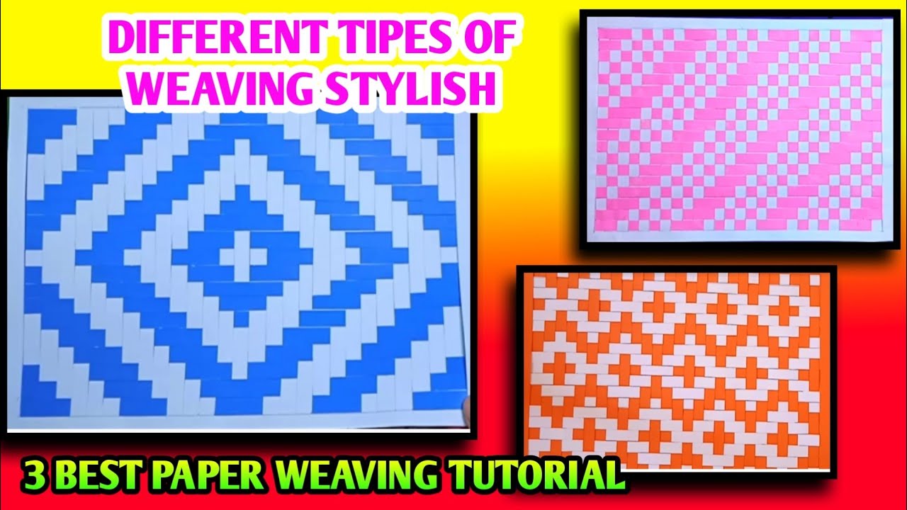 Weaving with Paper Strips for Beginners | Creative and Colorful Paper Weaving Tutorial