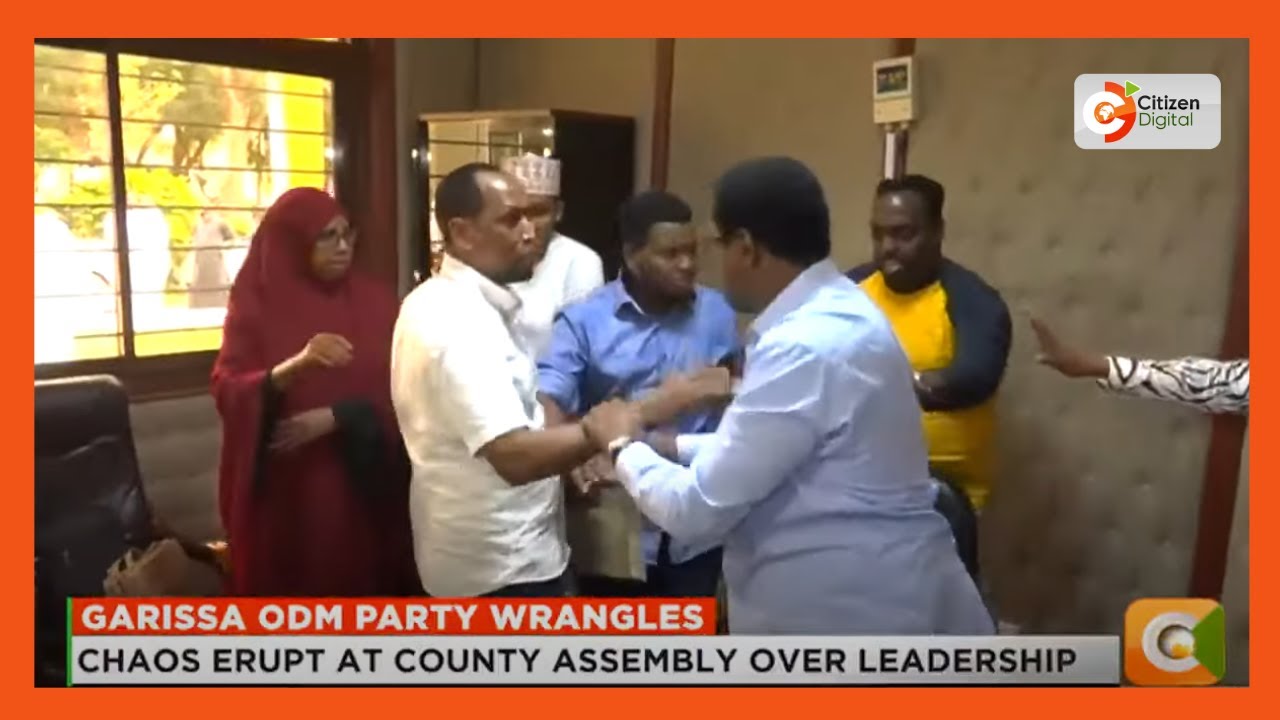 Chaos rock Garissa County Assembly as MCAs fight over majority leader's seat
