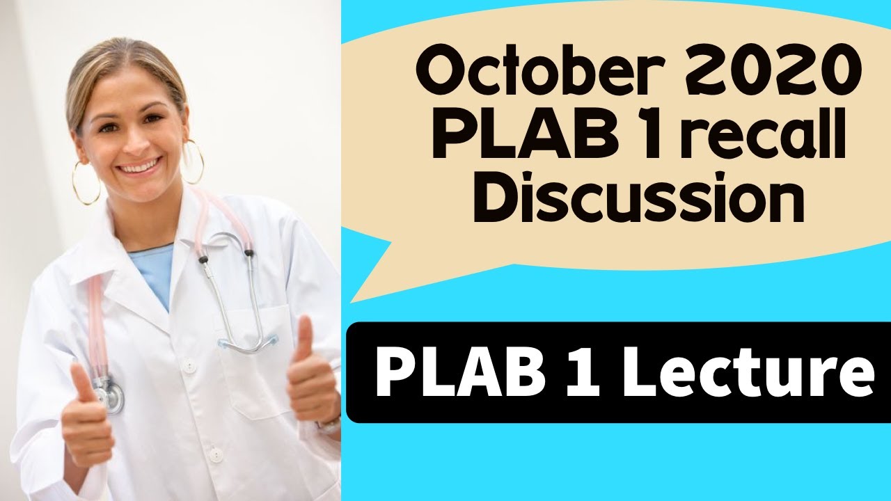 PLAB 1 Lecture || October 2020 PLAB 1 question discussion