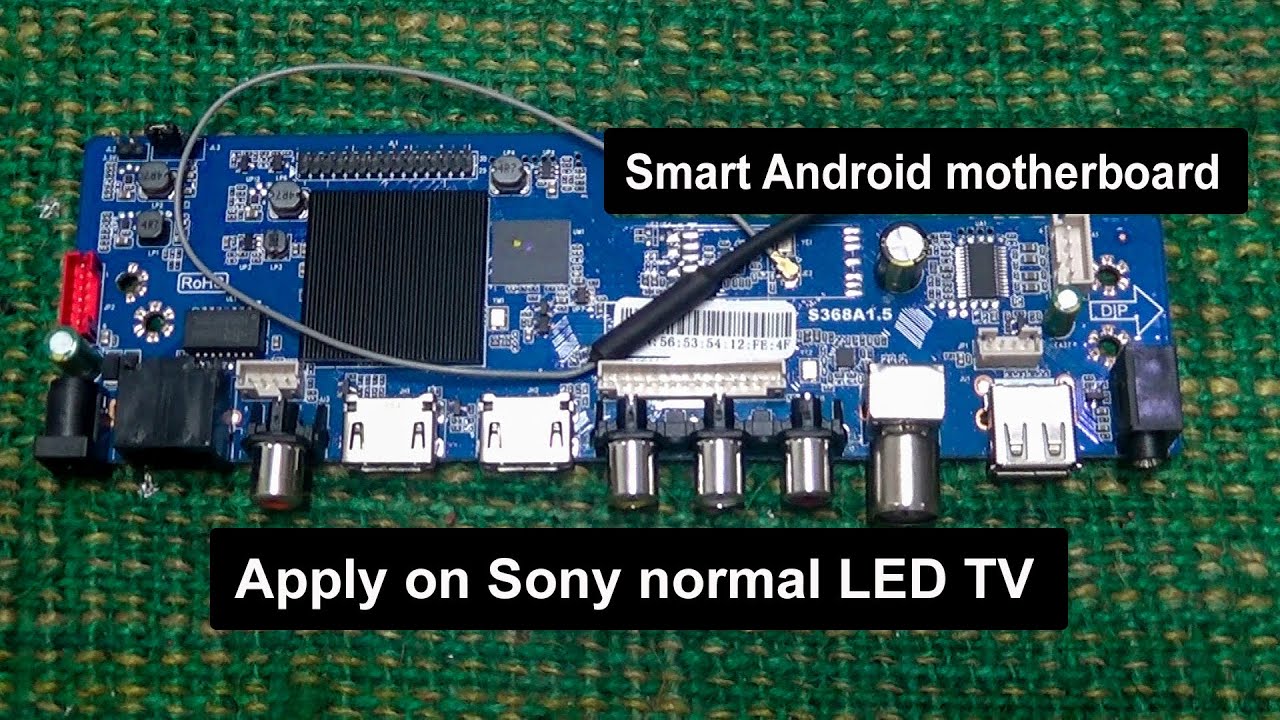 Умная материнская плата Android применяется к базовому светодиодному телевизору Sony T.#Pro Hack