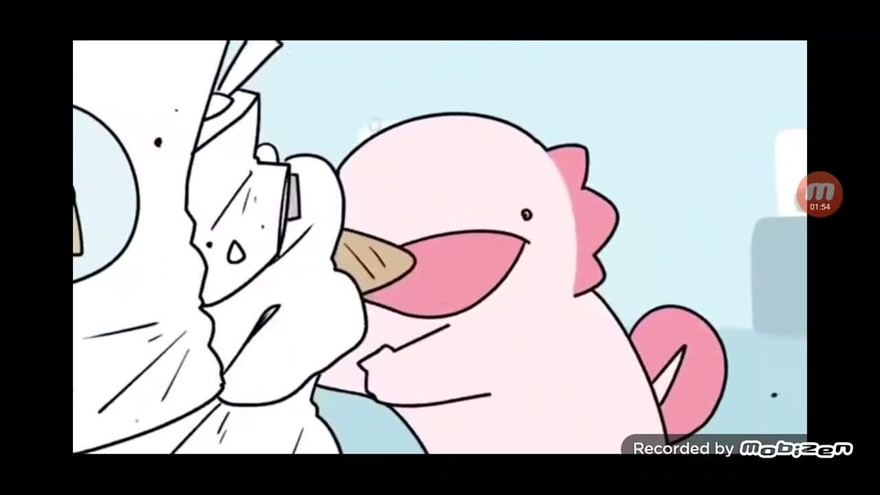 ajolote animado para el youtuber @Mathew León