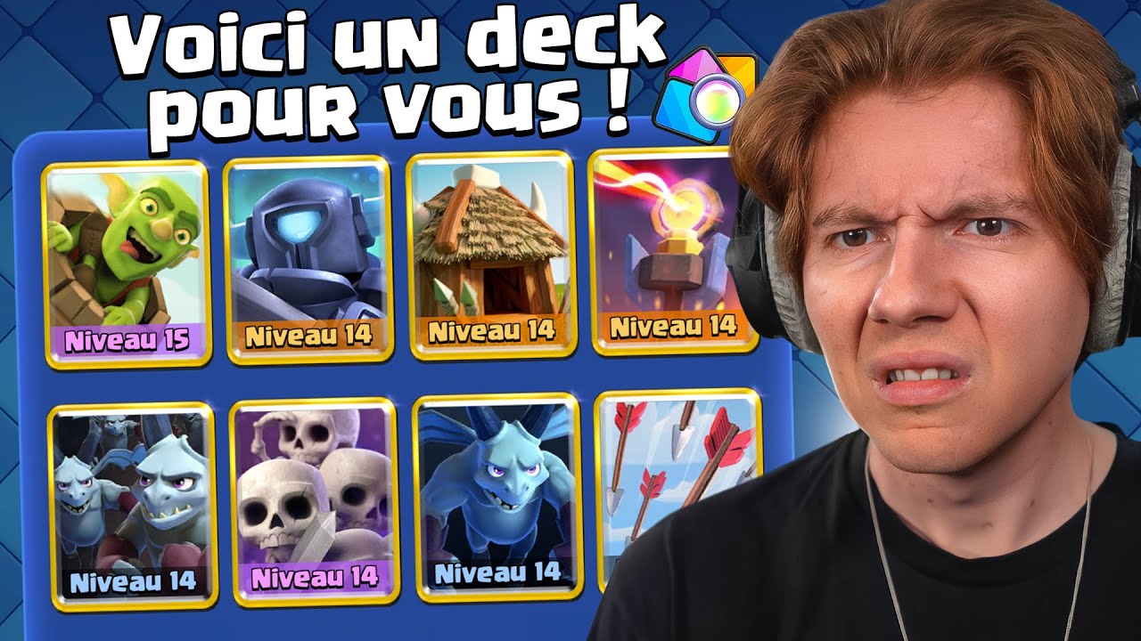 J’ai testé le CRÉATEUR DE DECK dans Clash Royale (je regrette)