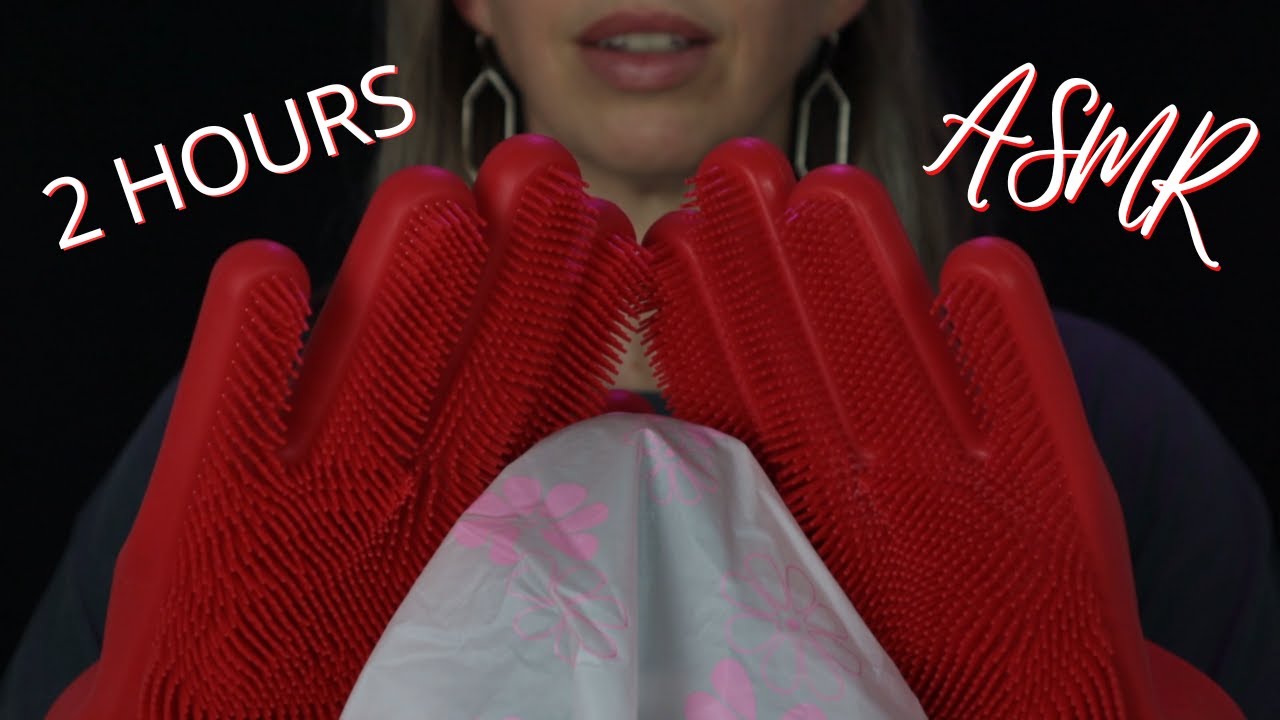 ASMR 🖌️ 2 HOURS of SLEEP-INDUCING Shower Cap Crinkle & Brushing Sounds | Ear to Ear