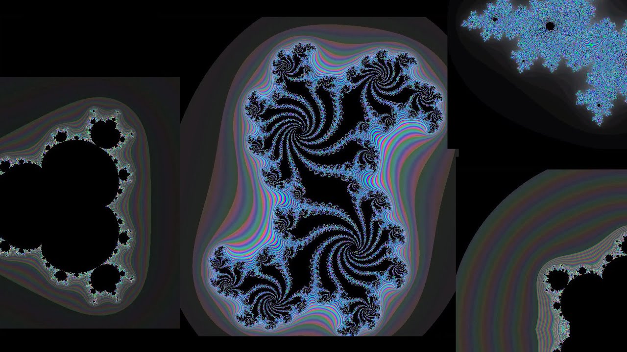 Fractals with Julia Set, different powers | Mandelbrot fractal and Julia Set