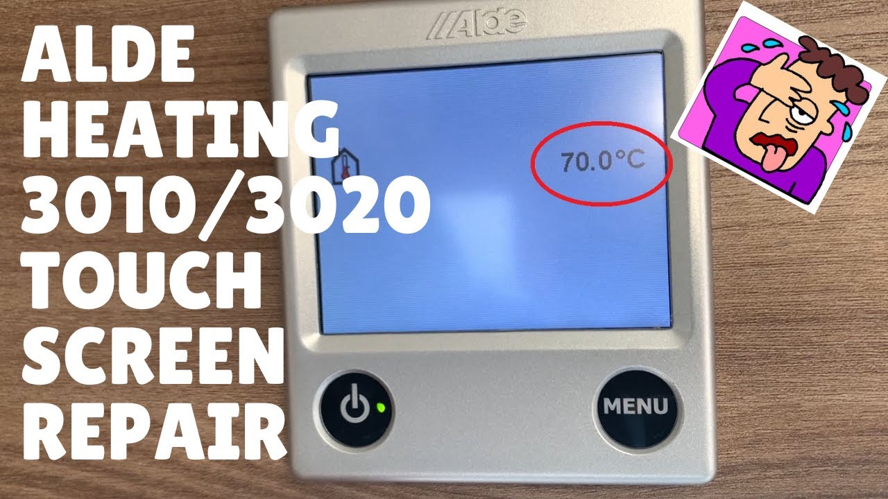 Alde Heating 3010/3020 Touch Screen Control Panel Repair - Showing 70 Degrees