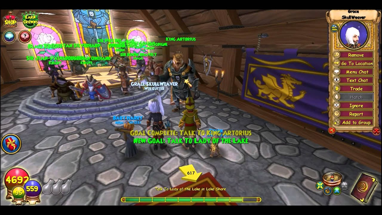 Wizard101 King Artorius  Fire and death