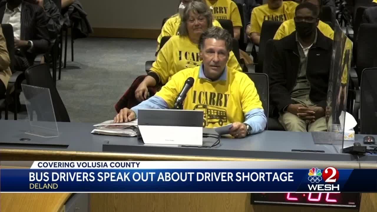 Volusia school bus drivers tell school board they are overworked, underpaid