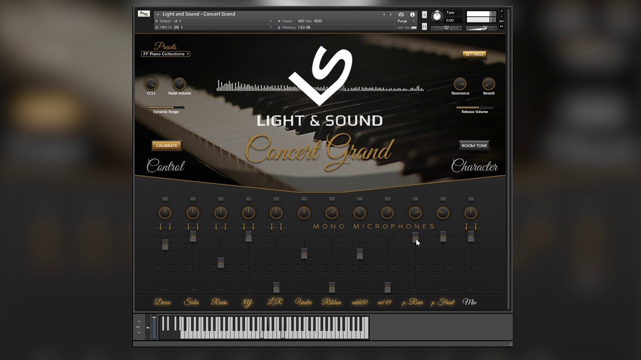 Light and Sound - Concert Grand: Mic Demonstration