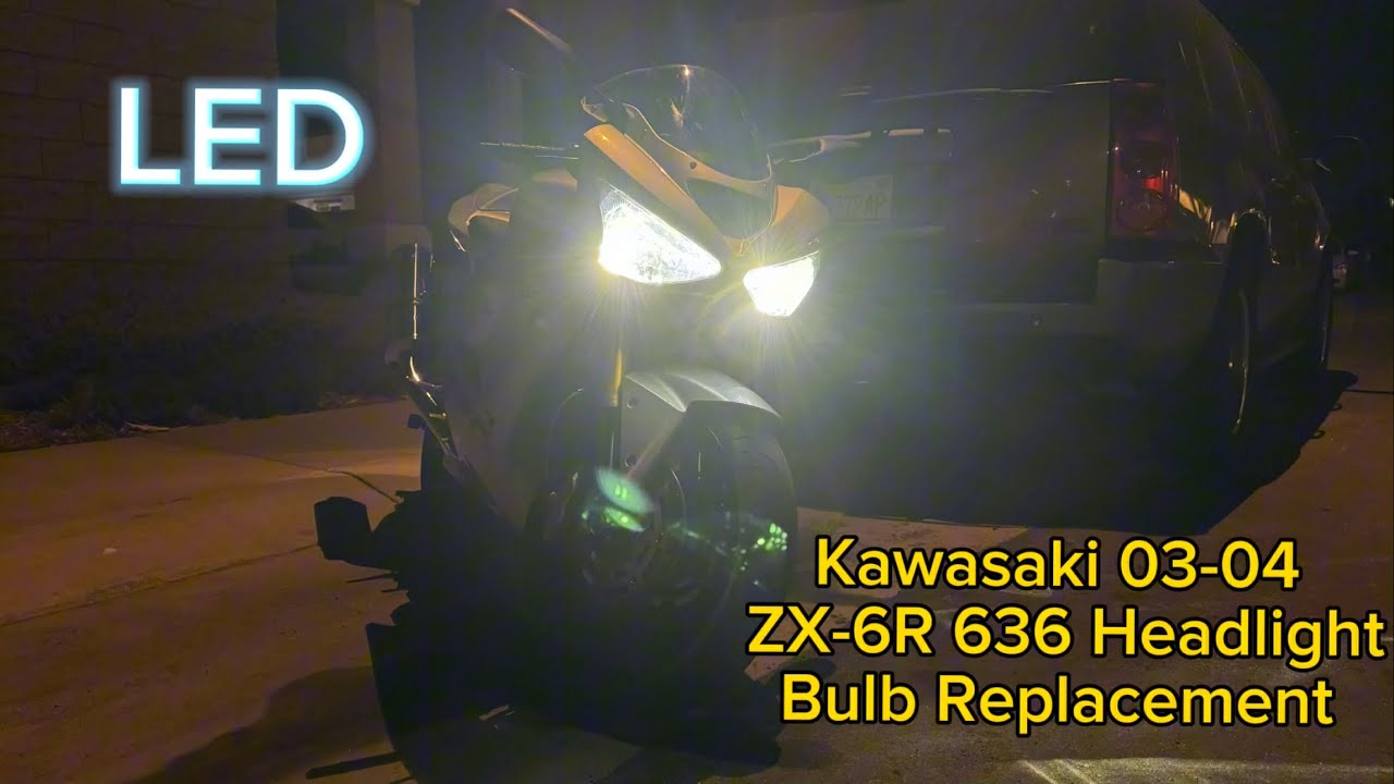 Headlight Bulb Replacement Kawasaki Zx6r 636 03-04