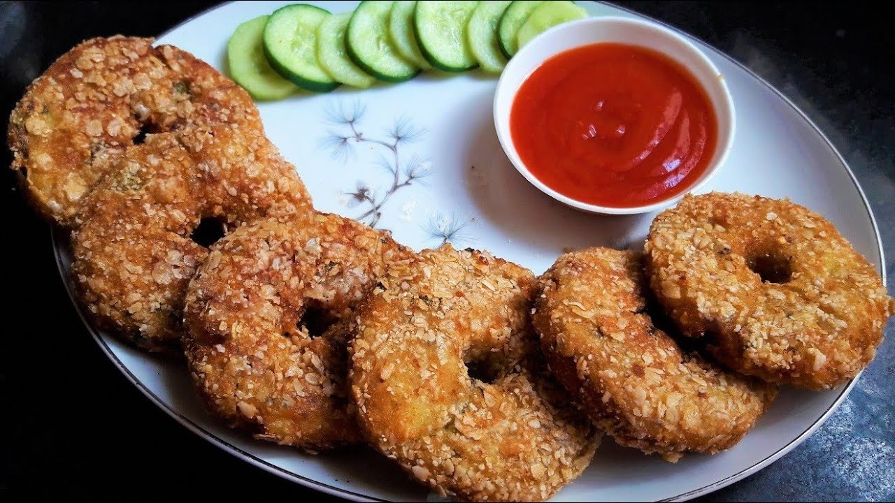 Crispy Potato Donuts Allu Donuts Lunchbox &Party Idea Recipe By Kitchne Side