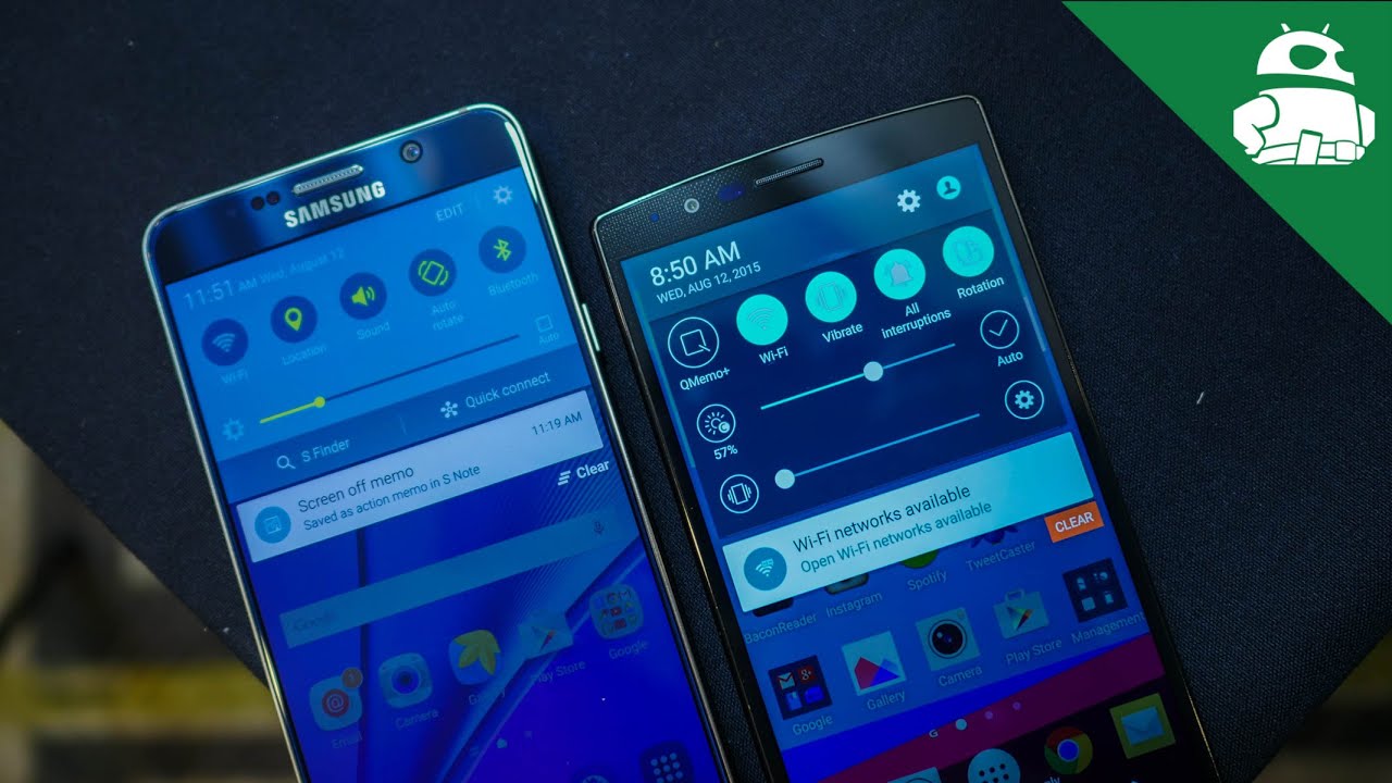 Samsung Galaxy Note 5 vs LG G4 - Quick Look