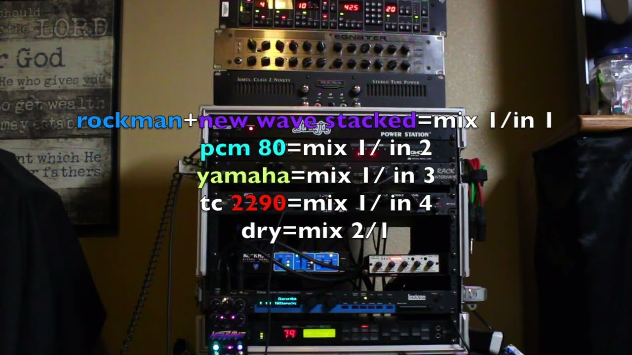 Rack Tones 6/28/24 –Jackson New Wave Chorus and tc 2290 rack delay