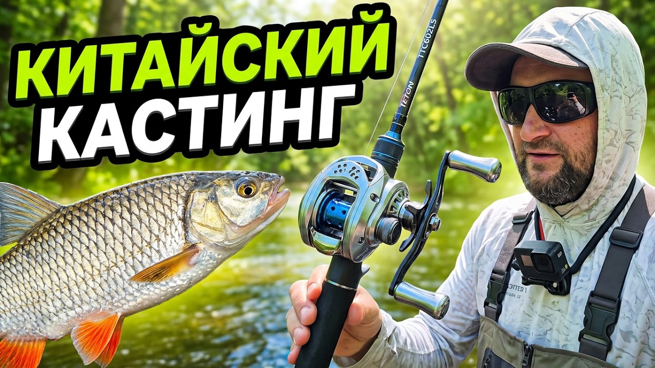 Ловлю голавля c китайским бейткастинг комплектом | Loongze B51-MC1 и Teton TTC602LS #bfs #кастинг