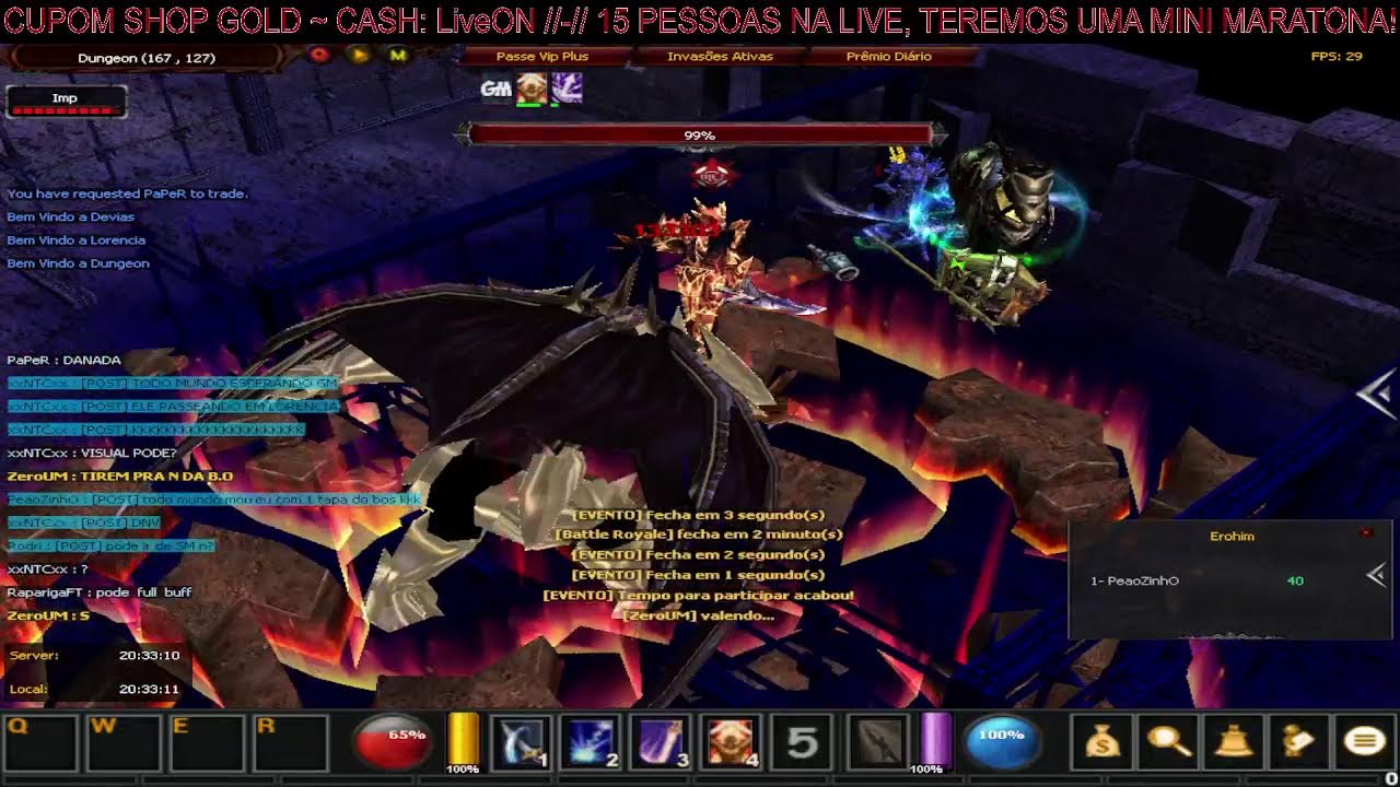 LIVE DE EVENTOS TRADER MUONLINE !