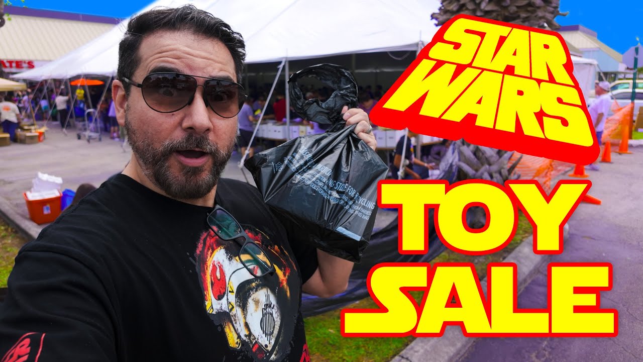 Tate's Comics Tent Sale Had A STAR WARS Motherload! Toy Hunt Vlog