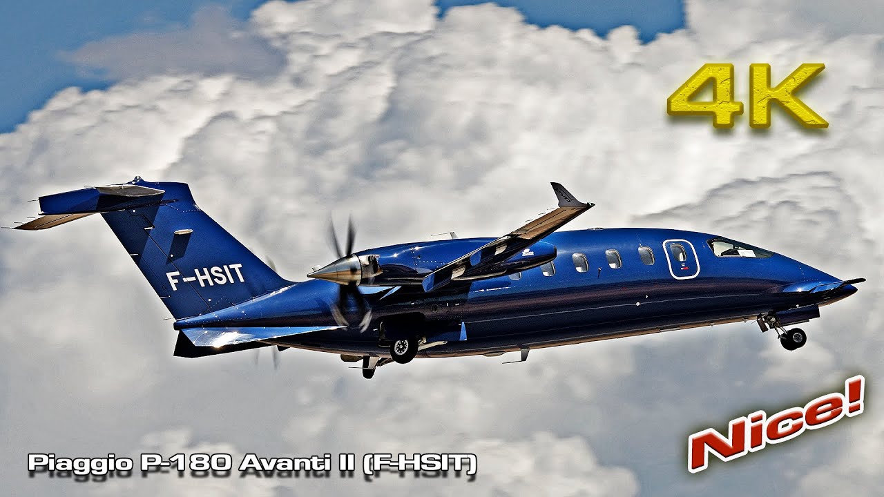 Piaggio P-180 Avanti Evo (F-HSIT) Alicante!