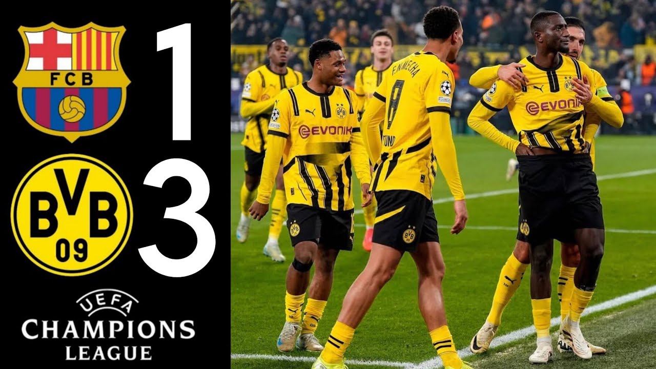 Guirassy Goal 🤯 Barcelona vs Dortmund (1-3) AGG 5-3 Highlights & Goals | Champions League 2025