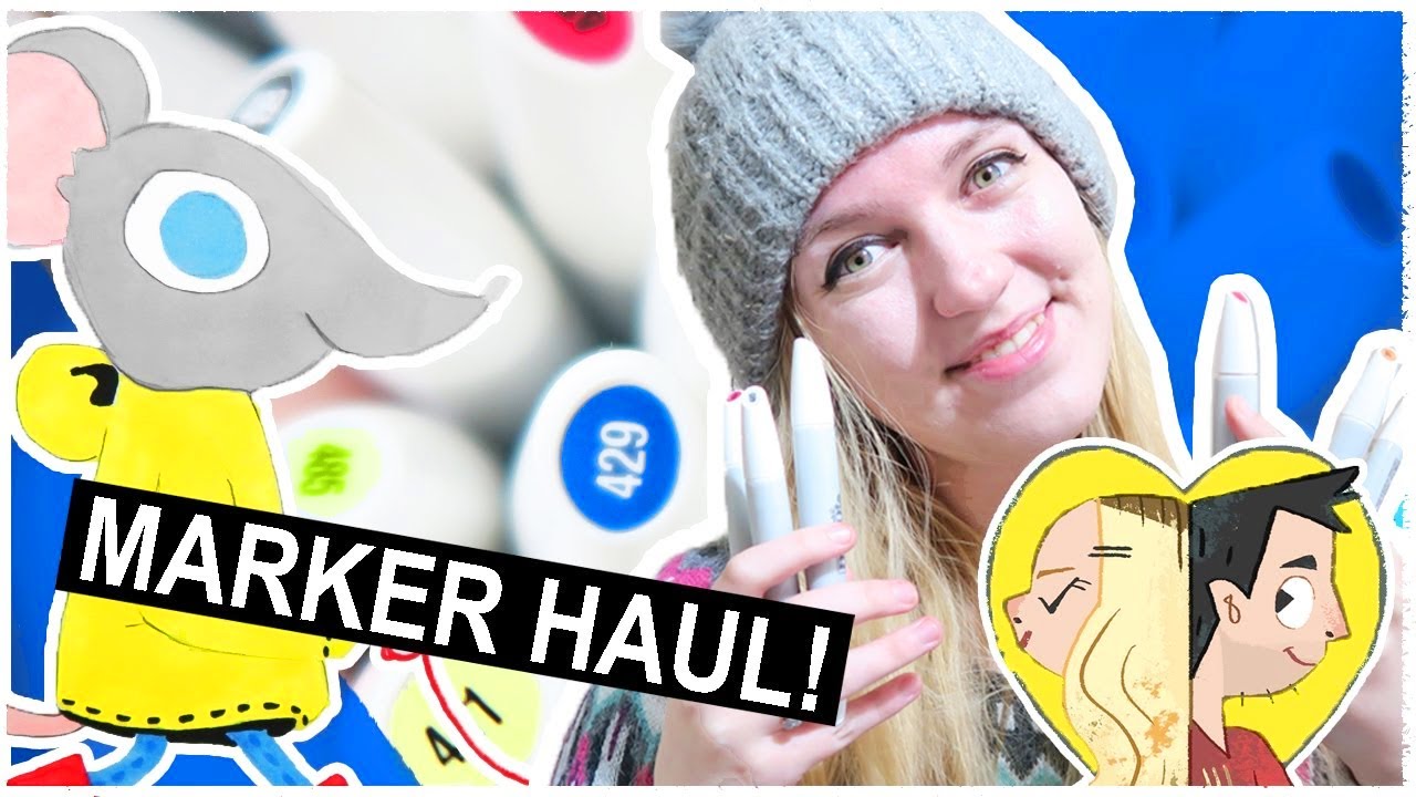DRAWING with a BIG MARKER HAUL! - Nuvo Markers - Tonic Studios