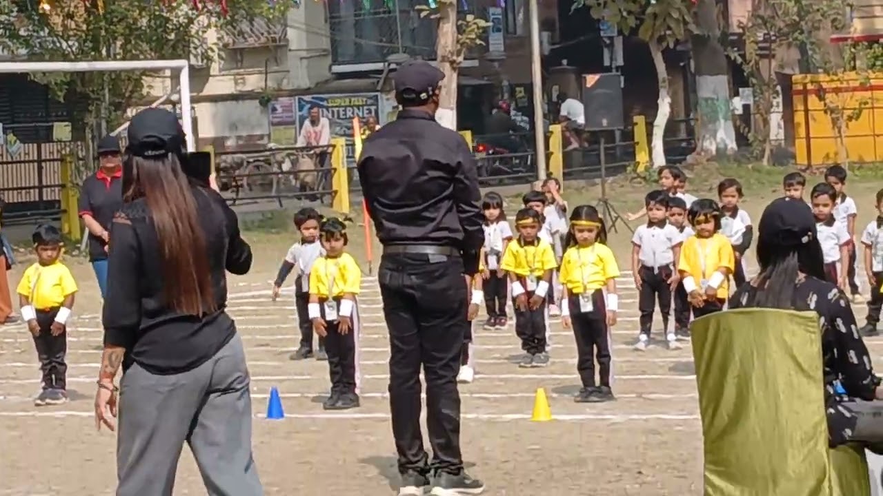 1st sports of my daughter in her school 