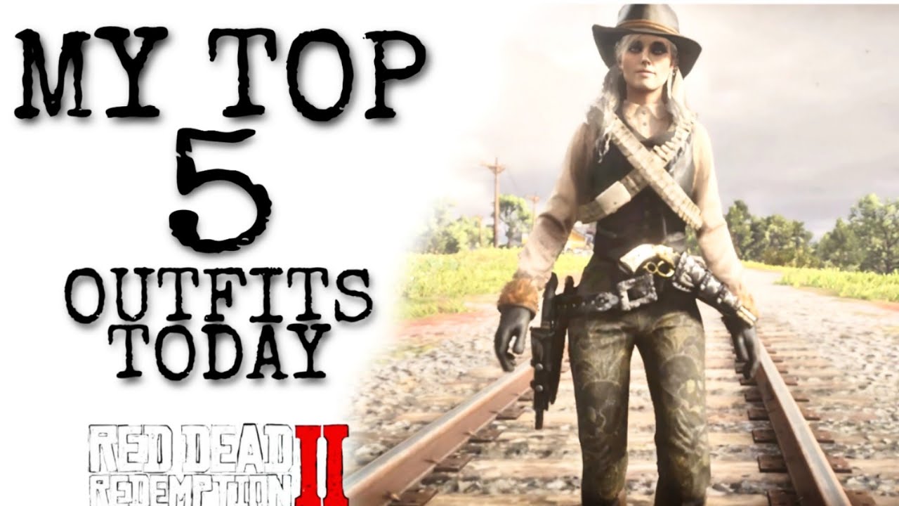 MY TOP 5 OUTFITS OF THE DAY, FEMALE RED DEAD REDEMPTION 2 ONLINE, SHOWCASE/ TUTORIAL