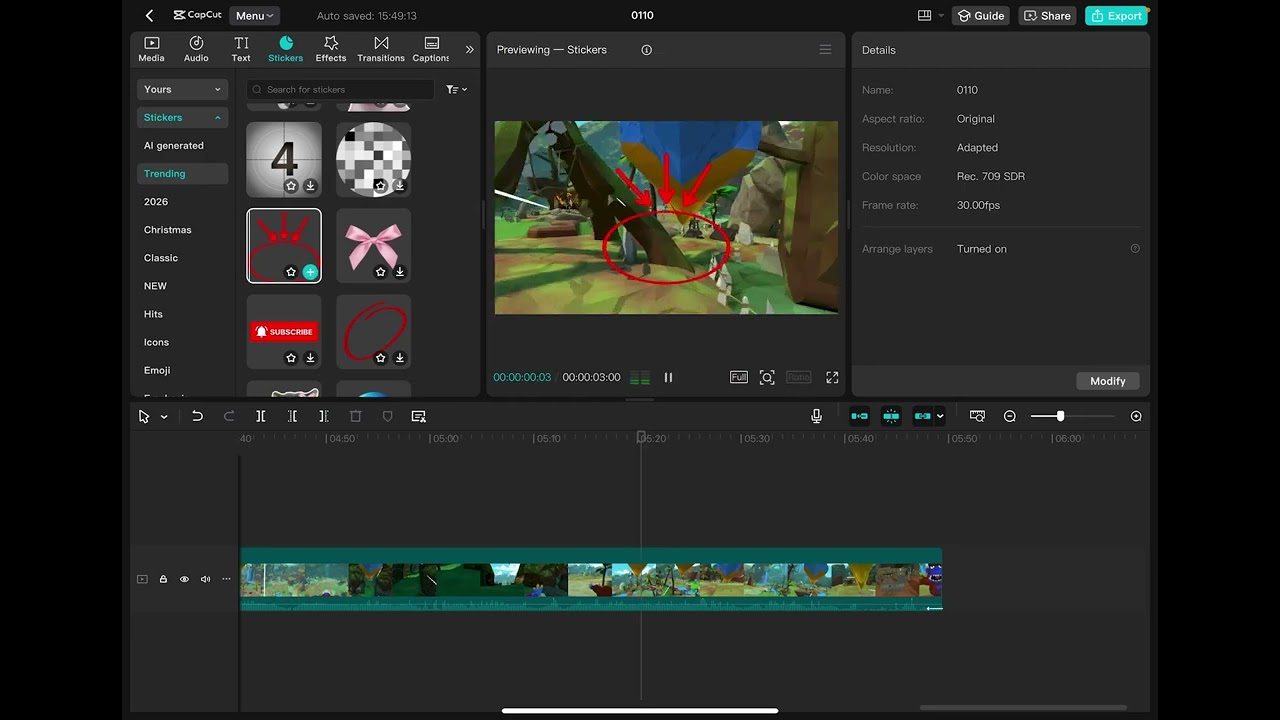Editing tutorial CapCut pad desktop version
