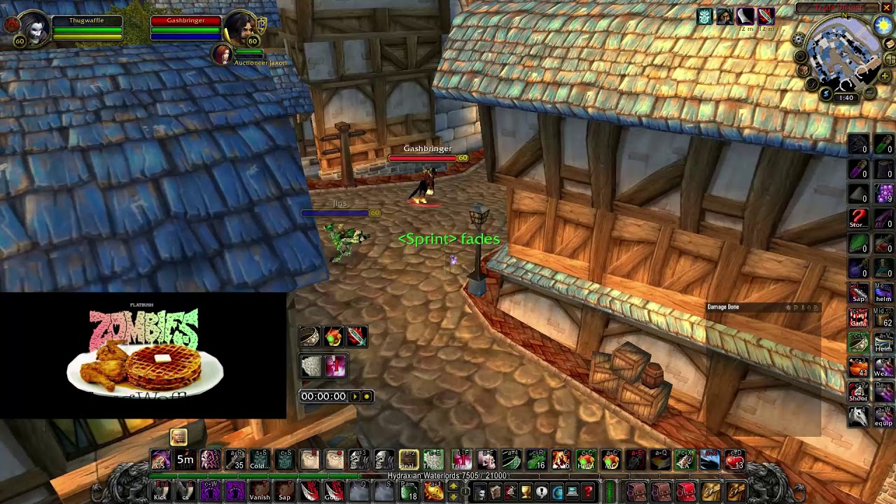 Classic WoW Rogue PvP - Having fun in Stormwind